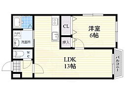 間取図画像 1LDK