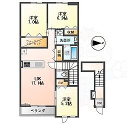 Madison Seed 2階3LDKの間取り