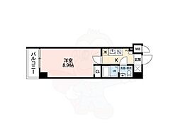SkyYao 1Kの間取図画像