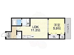 間取図画像 1LDK