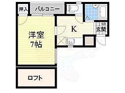 間取図画像 1K
