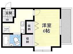 ステュディオカリーノ 1Kの間取図画像