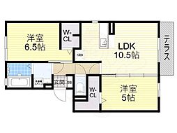 リバーサイド　ガーデン 2階