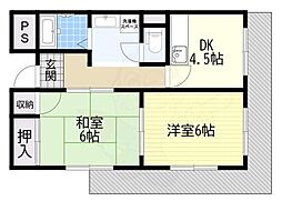 ルミエールマツダ 2DKの間取図画像