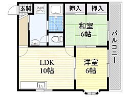 ビートル山本北E棟 1階