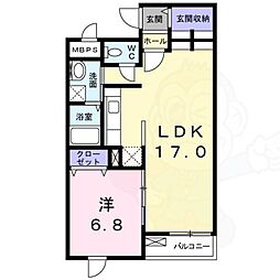 セレノアロッジオ7 1LDKの間取図画像