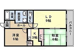ウイングヒルズ羽曳野 2階