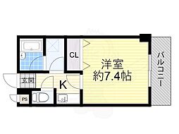 PREMAISONF 1Kの間取図画像