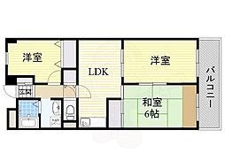 グランドハイツ杉田 3LDKの間取図画像