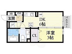 サンクレール志紀 1階/-