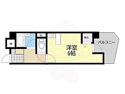 セレーナ喜志参番館2 ワンルームの間取図画像