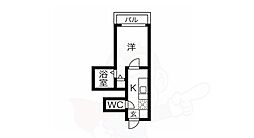 チェリーハイツ宮町 1Kの間取図画像