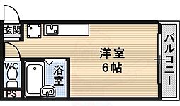 メゾンエスポワール ワンルームの間取図画像
