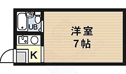 シティライフ柏原 1Kの間取図画像