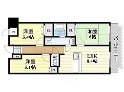 ルキア国分 3LDKの間取図画像