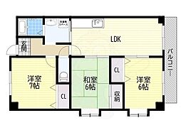 ルミエール藤ケ丘 3LDKの間取図画像