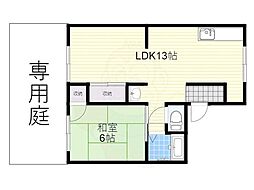 大和川ハイツ1 1階/-