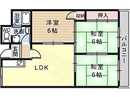 ドリーム松村 3LDKの間取図画像