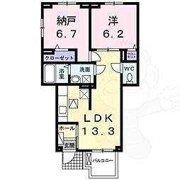 スマートハズ 1SLDKの間取図画像