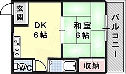 コーポ津守 2階/-