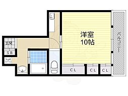 ハートフル・オカ 1DKの間取図画像