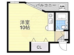 アメージングエステート ワンルームの間取図画像