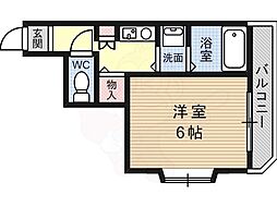 メゾンドアンジェ 1Kの間取図画像