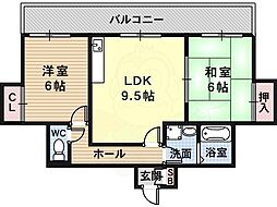 グレイス 2LDKの間取図画像