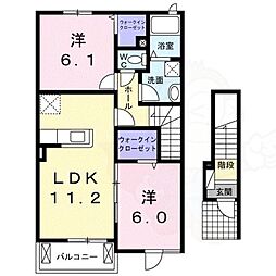 アンソレイユ 2階/-