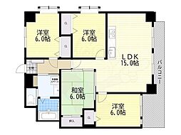 ラ・フォーレ久宝園 4LDKの間取図画像