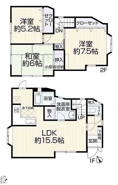 間取りを拡大表示