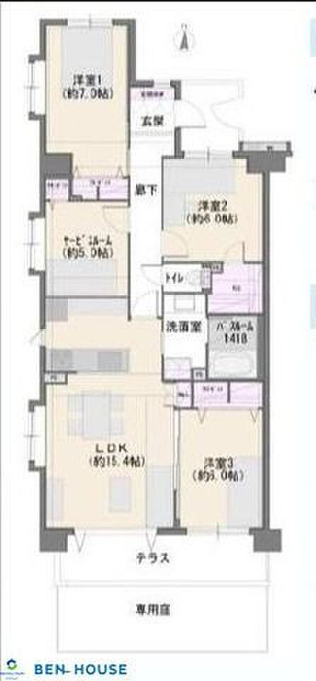 ・南向きの角部屋で陽当たり風通し良好です♪・たいせつなペットとご一緒に暮らせます(細則有)・専用庭等含め100平米超3SLDK間取り!・JR南武線「武蔵新城」駅徒歩9分の好立地♪