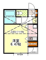ブレイブハウス 1Kの間取図画像