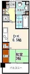 エスタシオン高砂 1DKの間取図画像