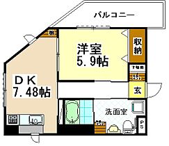 3階 / 1DK / 35.83㎡