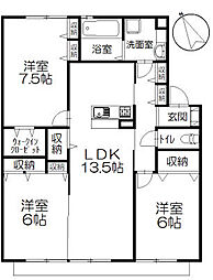 イーストピーク12 3LDKの間取図画像