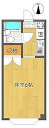 サーティフル中葛西A 1Kの間取図画像