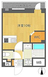 アーバンモリ2 1Kの間取図画像