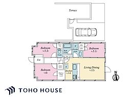 〜ウエリス武蔵野富士見町〜 3LDKの間取り