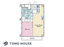 第一上板橋サンライトマンションB 1LDKの間取図画像