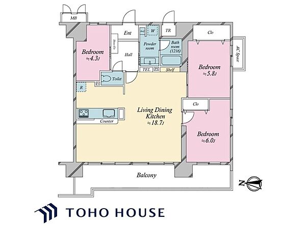間取りを拡大表示