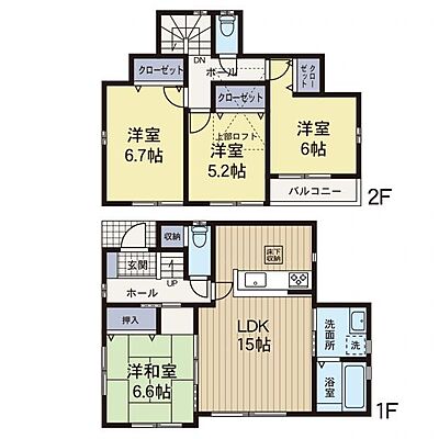 間取り 旭区川井本町 中古戸建