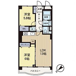 間取図画像 2LDK
