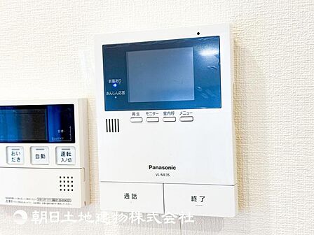 【防犯設備】TVモニター付きインターホンは訪問者のお顔を確認出来安心な機能です!