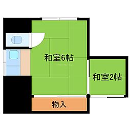 永和荘 2Kの間取図画像
