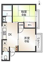 サンライズB 202 ｜ 埼玉県所沢市大字山口（賃貸アパート2DK・2階・40.00㎡） その2