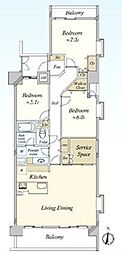 野村ステイツ橦木町南 3SLDKの間取図画像