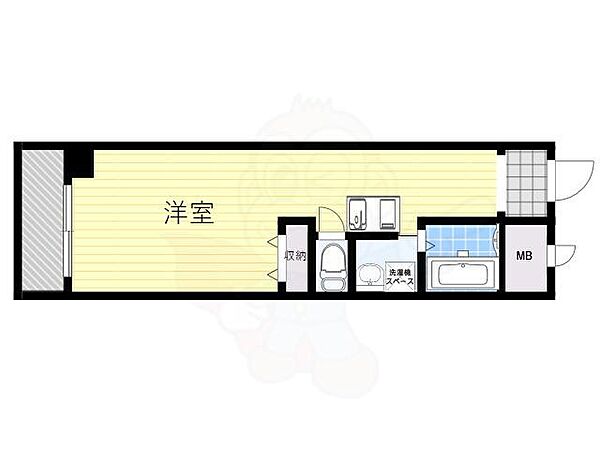 ブルーノ長堀 ｜大阪府大阪市中央区島之内１丁目(賃貸マンション1K・4階・26.19㎡)の写真 その2