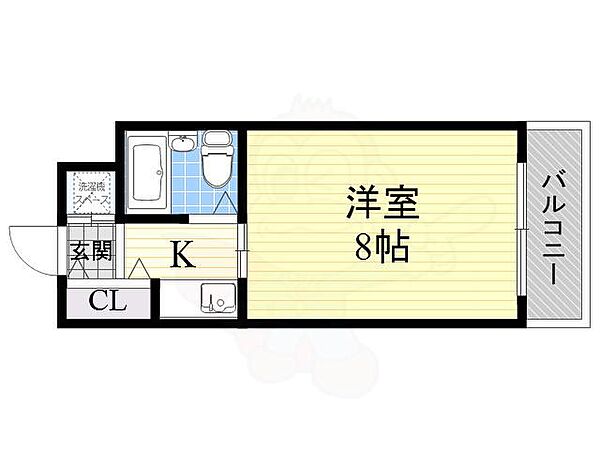 エクセレンスフクイ ｜大阪府大阪市中央区上汐２丁目(賃貸マンション1K・2階・23.00㎡)の写真 その2