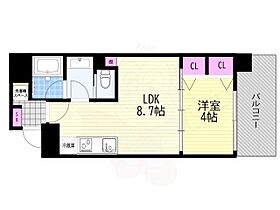 大阪府大阪市中央区上町（賃貸マンション1LDK・10階・30.61㎡） その2